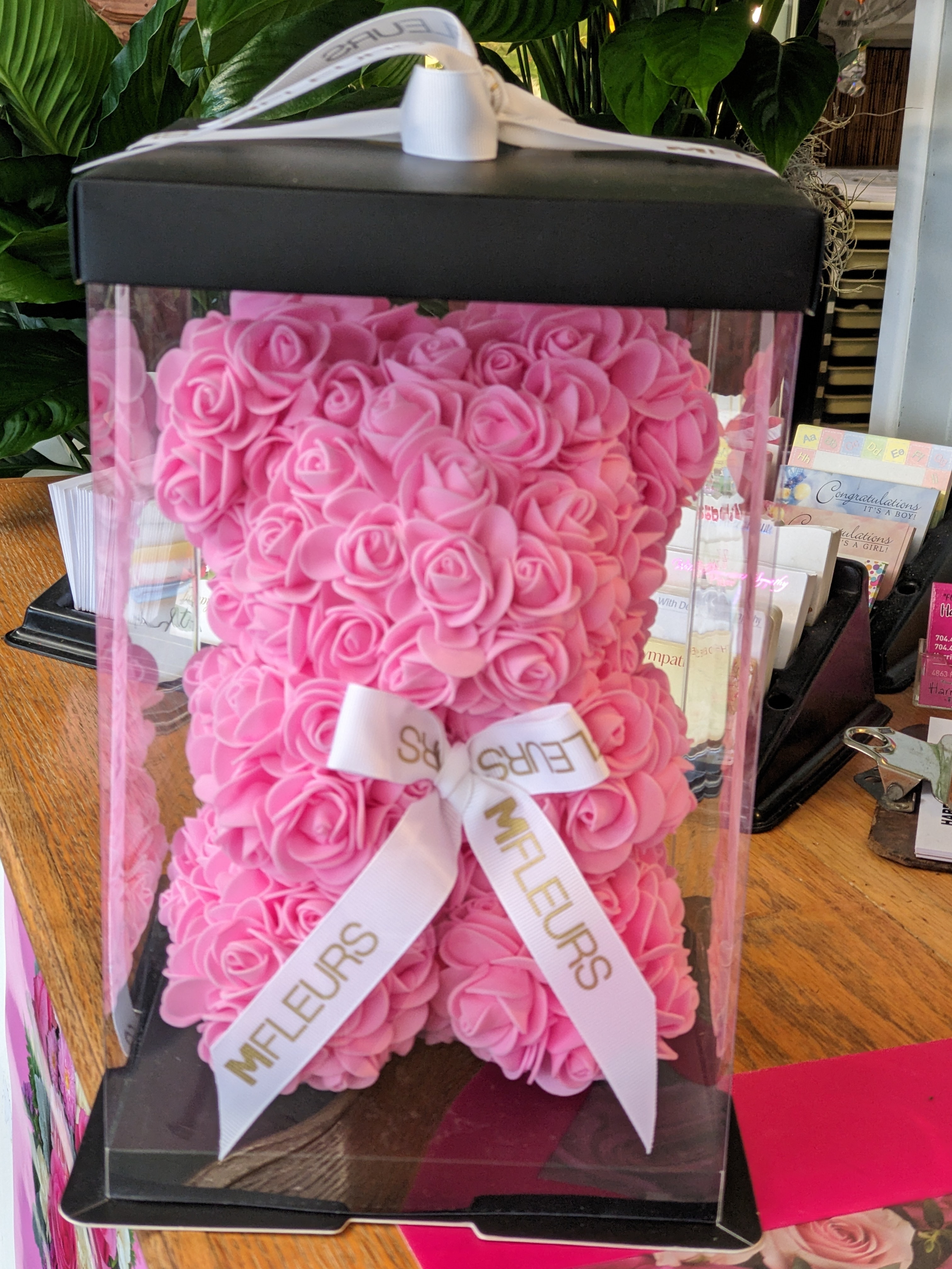 Handmade Rose Floret Bear